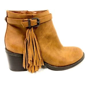 Sam Edelman Jolie Fringe Ankle Booties